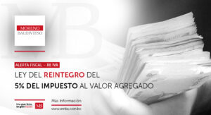 Alerta Fiscal – Re-IVA – Ley Del Reintegro Del 5%