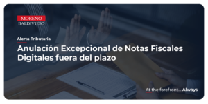 Anulación Excepcional De Notas Fiscales Digitales Fuera Del Plazo