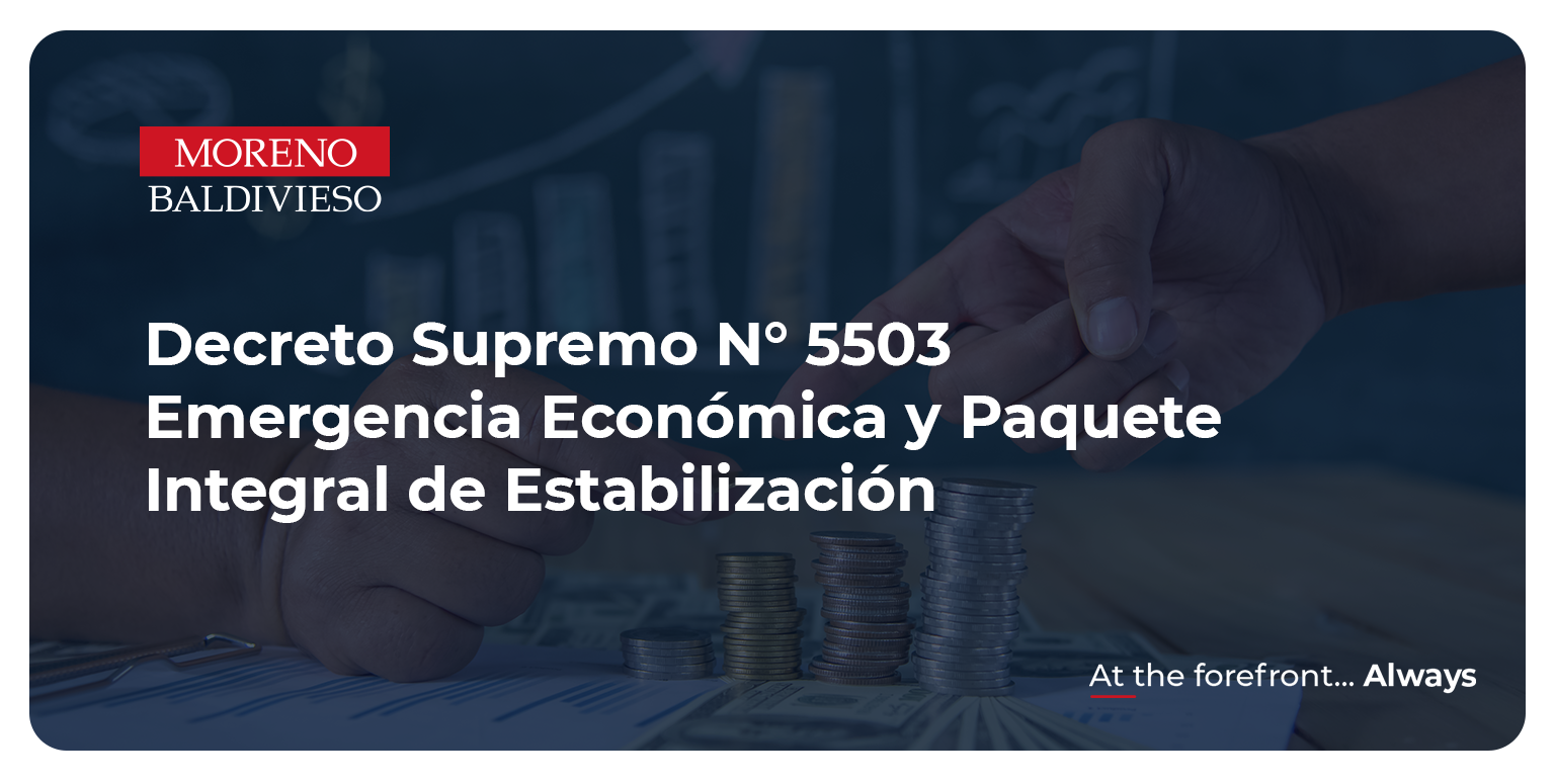 Decreto Supremo N° 5503 – Emergencia Económica y Paquete Integral de Estabilización