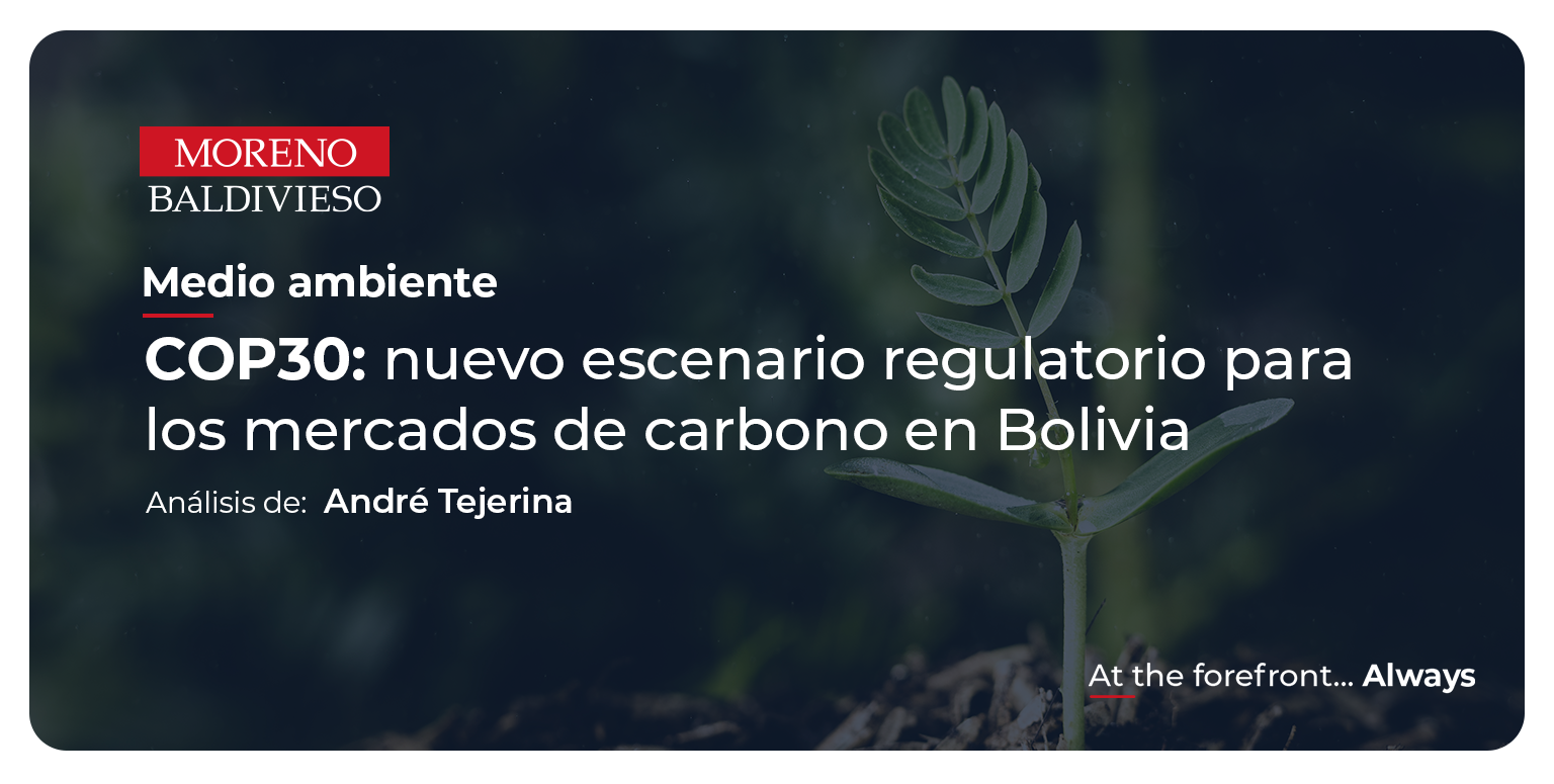 COP30: nuevo escenario regulatorio para los mercados de carbono en Bolivia